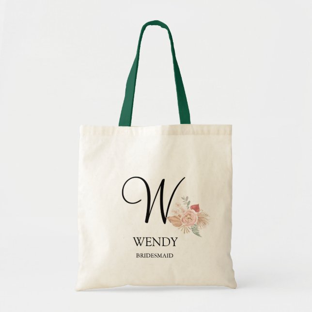 Bolsa Tote Presente de Festa de casamento Personalizado (Frente)