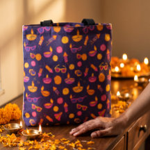 Presente de Festa Diwali Fofo Desenhado à Mão