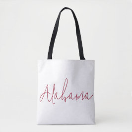 Bolsa Tote Presente de Lembrança de Viagem do Alabama