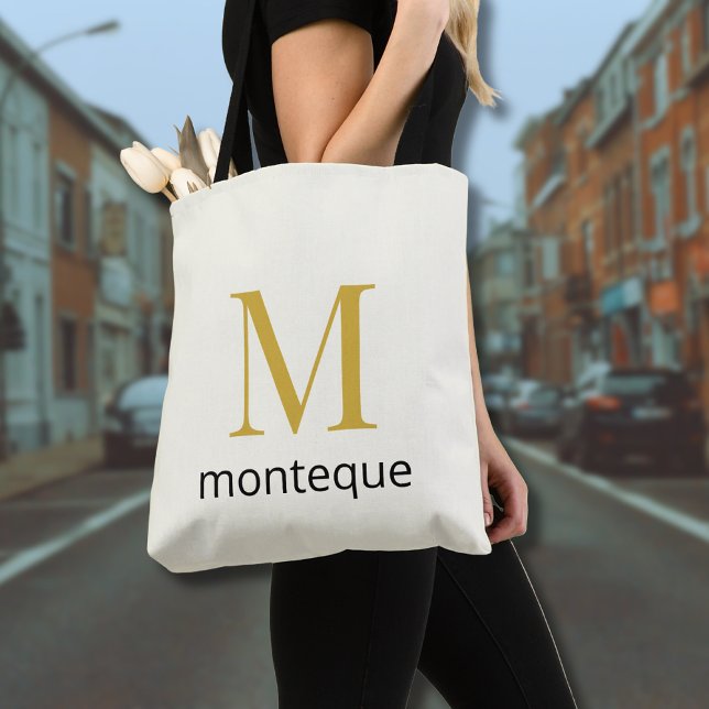 Bolsa Tote Presente de Luxo Personalizado com Monograma para  (Criador carregado)