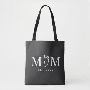 Bolsa Tote Presente de Mãe Est. 2027 Pegada do Bebê Present