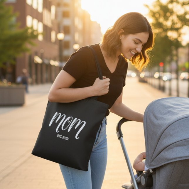 Bolsa Tote Presente de Mãe Estabelecida Nova Mãe (Criador carregado)