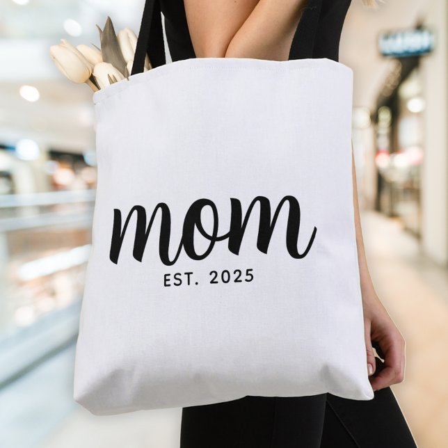 Bolsa Tote Presente de Mãe Estabelecida Nova Mãe (Criador carregado)