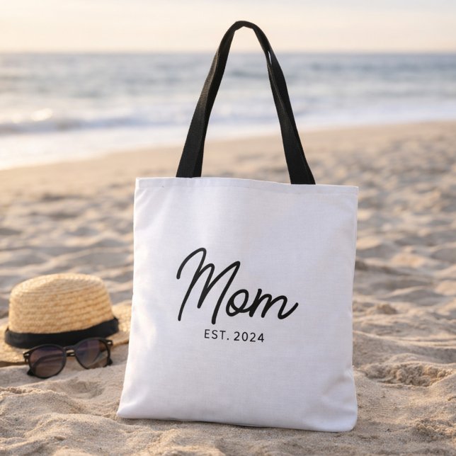 Bolsa Tote Presente de Mãe Estabelecida Nova Mãe (Criador carregado)