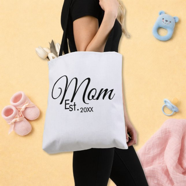 Bolsa Tote Presente de Mãe Estabelecida Nova Mãe Roteiro Pret (Criador carregado)