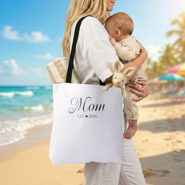Bolsa Tote Presente de Mãe Nova (Criador carregado)
