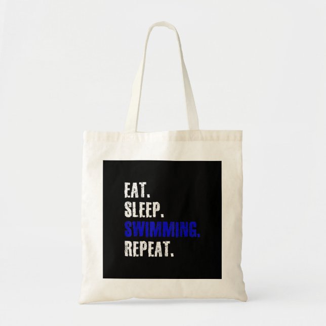 Bolsa Tote Presente De Nadação E Nadadores Design (Frente)