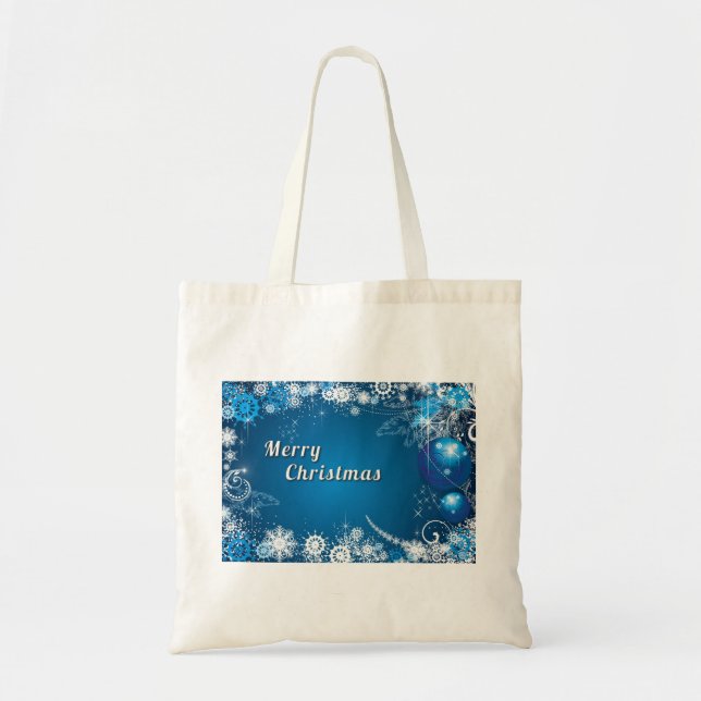 Bolsa Tote Presente de Natal Decorativo (Frente)