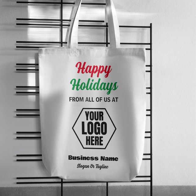 Bolsa Tote Presente de Natal para Promocionais de Férias Feli (Criador carregado)