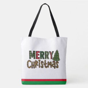 Bolsa Tote Presente de Natal Personalizado Árvore de Natal