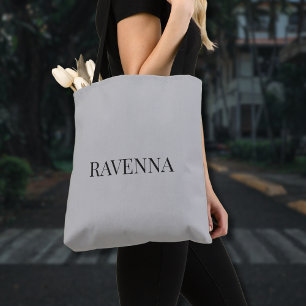 Bolsa Tote Presente de Nome Serif Personalizado de Luxo Greig