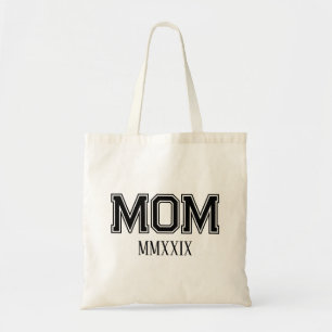 Bolsa Tote Presente de Números Romanos 'Mãe' Personalizável