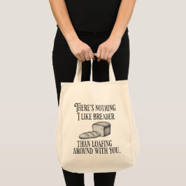 Bolsa Tote Presente de Pão de Piada de Casal Divertido