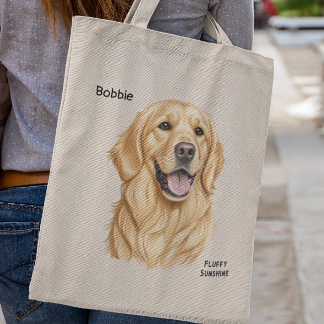 Bolsa Tote Presente De Retriever De ouro Para Ventiladores De (Criador carregado)