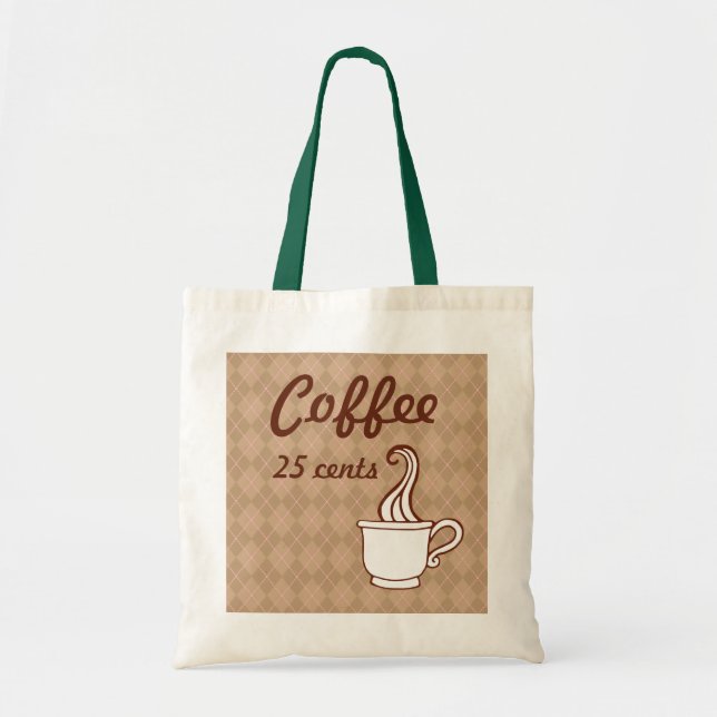 Bolsa Tote Presente de Saco de Café (Frente)