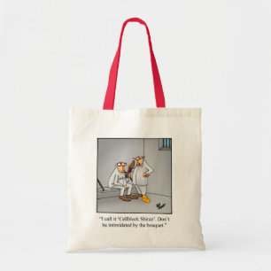 Bolsa Tote Presente de Saco de Humor de Vinho
