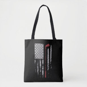 Bolsa Tote Presente de taco de golfe da bandeira americana vi