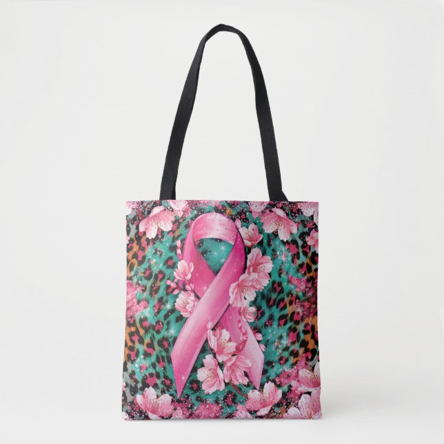 Bolsa Tote Presente de textura da pele do animal com Cancer d (Frente)