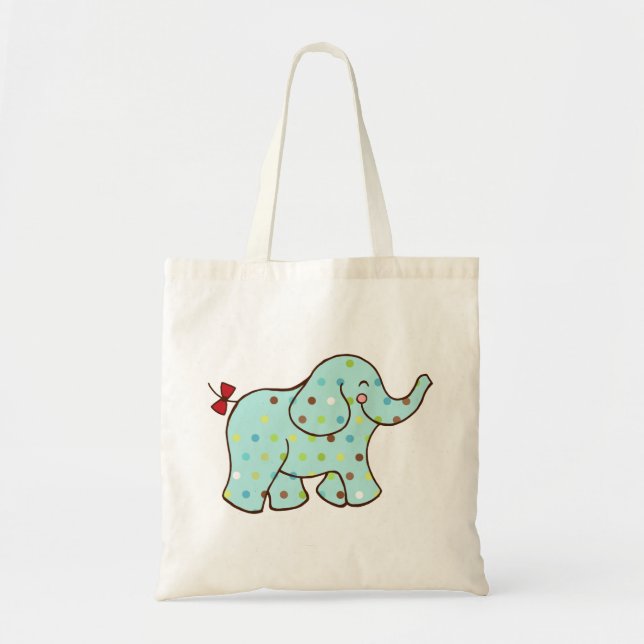 Bolsa Tote Presente de Tote Elefante para Bebê Bonito (Frente)