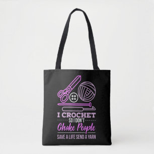 Bolsa Tote Presente de tricô de crochê