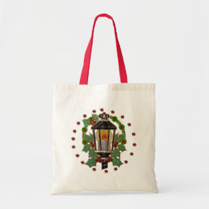 Bolsa Tote Presente de Vidro da Mancha de Natal