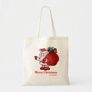 Bolsa Tote Presente decorativo personalizado do Natal do