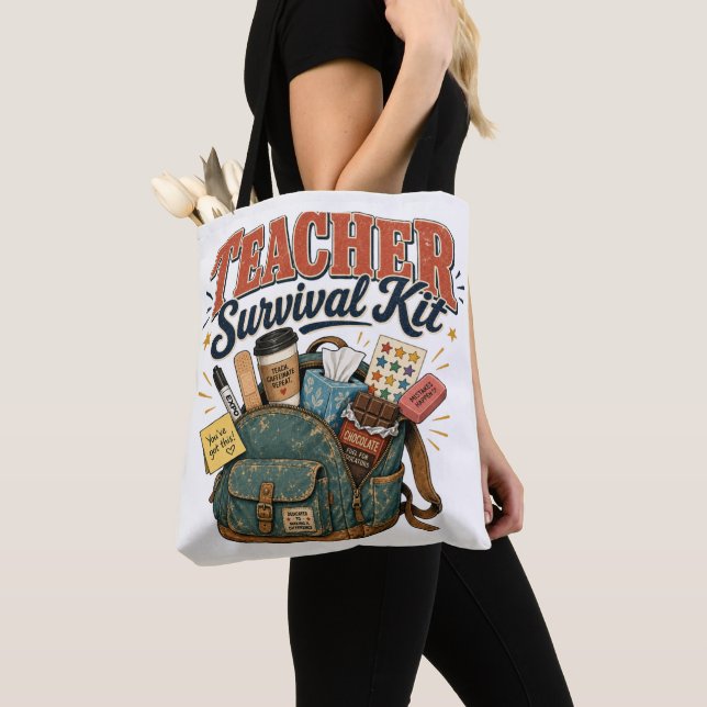 Bolsa Tote Presente Divertido de Apreciação para Professores (Close Up)