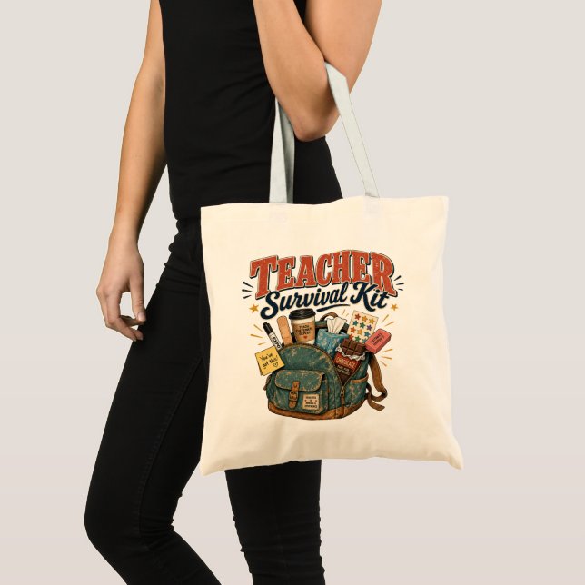 Bolsa Tote Presente Divertido de Apreciação para Professores (Frente (produto))