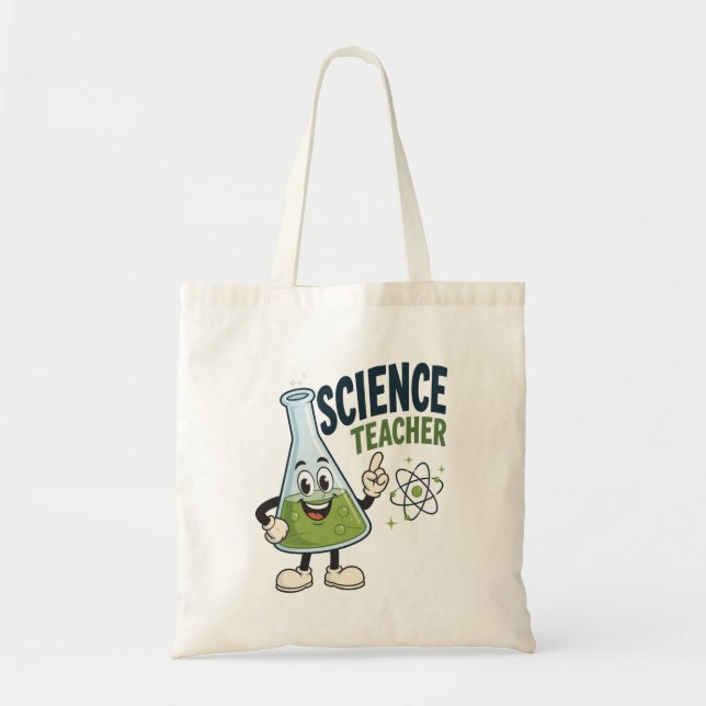 Bolsa Tote Presente Divertido para Professor de Ciência (Frente)