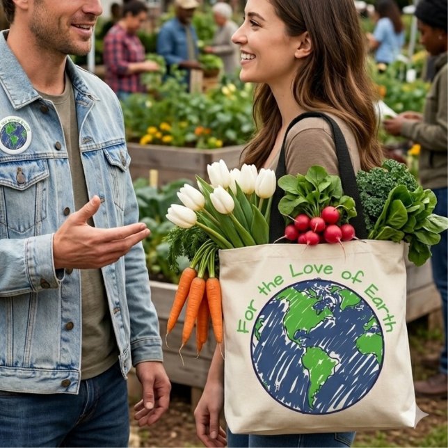 Bolsa Tote Presente do Dia da Terra com Mínimo Impacto Ecológ (Criador carregado)