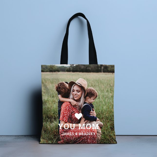 Bolsa Tote Presente do Dia das Mães com Foto Personalizada 'A (Criador carregado)