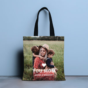 Bolsa Tote Presente do Dia das Mães com Foto Personalizada 'E