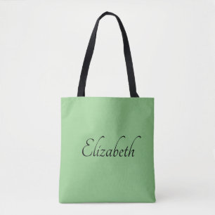 Bolsa Tote Presente do dia de as mães Substitua seu nome Text