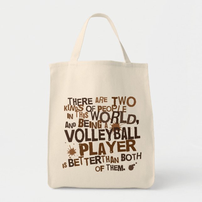 Bolsa Tote Presente do jogador de voleibol (Frente)
