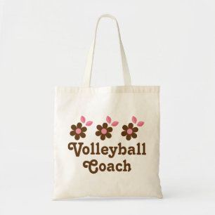 Bolsa Tote Presente do treinador do voleibol (meninas)