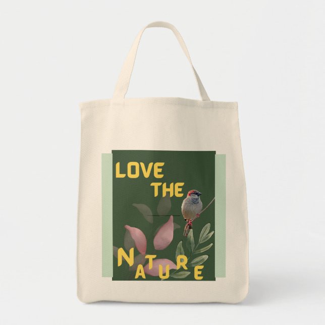 Bolsa Tote Presente Ecológico para Amantes da Natureza (Frente)