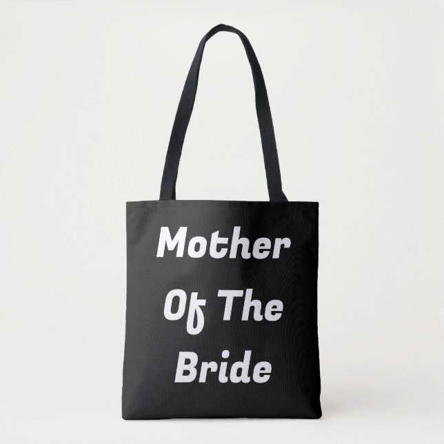 Bolsa Tote Presente Elegante Preto e Branco para a Mãe da Noi (Frente)