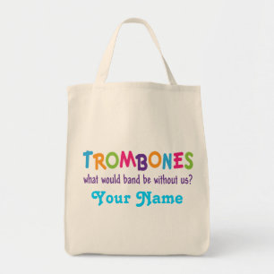 Bolsa Tote Presente engraçado da banda do Trombone do
