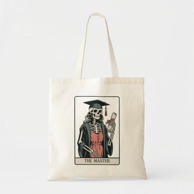 Bolsa Tote Presente Engraçado de Formatura para Mestre Esquel (Frente)