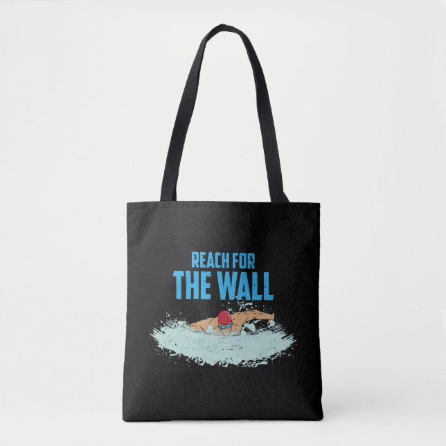 Bolsa Tote Presente engraçado de natação para nadadores (Frente)