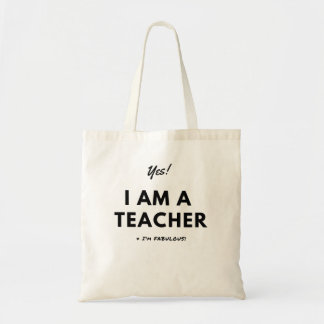 Bolsa Tote Presente engraçado do professor preto e branco com