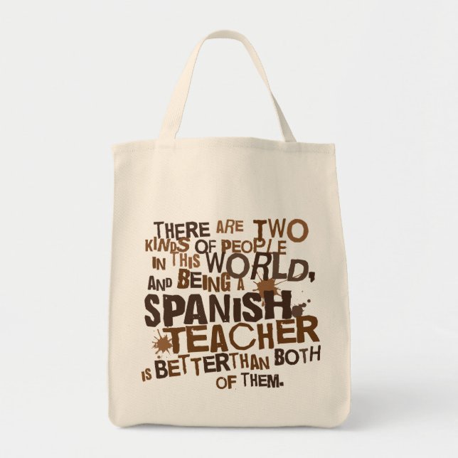 Bolsa Tote Presente espanhol do professor (Frente)