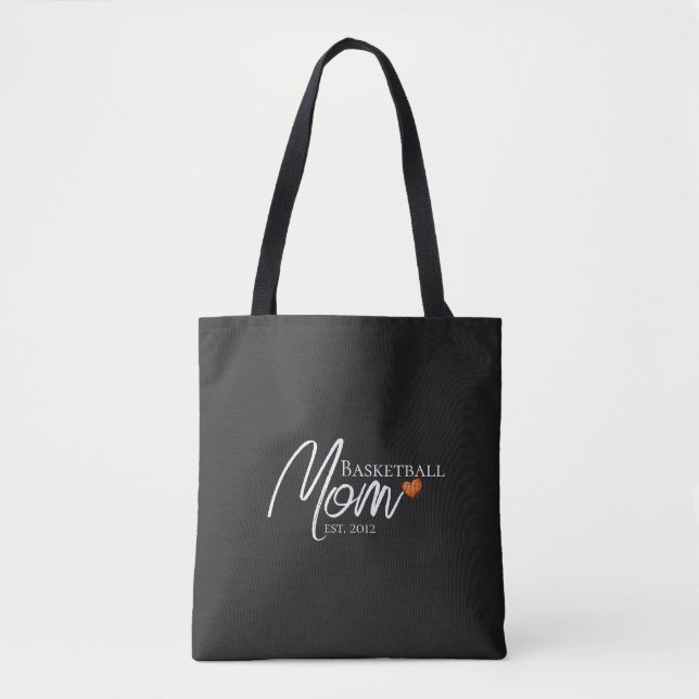 Bolsa Tote Presente Estabelecido para Mãe de Basquete (Frente)