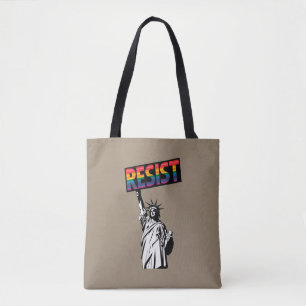 Bolsa Tote Presente Feminista da Estátua da Liberdade de Resi