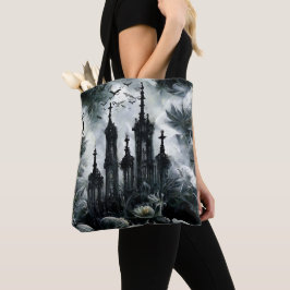 Bolsa Tote Presente Festivo Gótico Assustador do Halloween