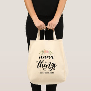 Bolsa Tote Presente Floral Personalizado do Nana Things dos N