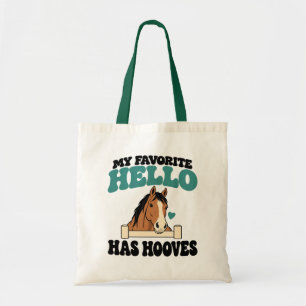 Bolsa Tote Presente Fofo de Equestre Amante de Cavalos Montar