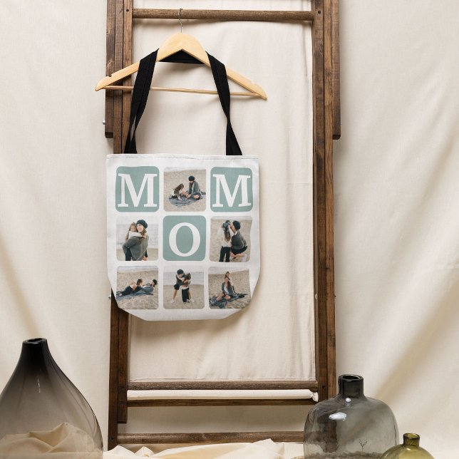Bolsa Tote Presente Moderno de Grade de Múltiplas Fotos para  (Criador carregado)
