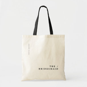 Bolsa Tote Presente moderno mínimo da dama de honra do