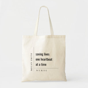 Bolsa Tote Presente moderno mínimo simples para enfermeiros d